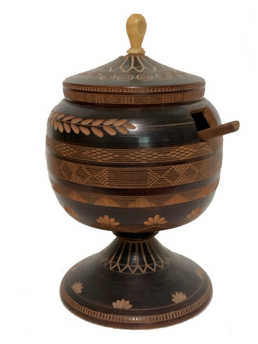 Vintage Mexican Hand Carved Wood Box